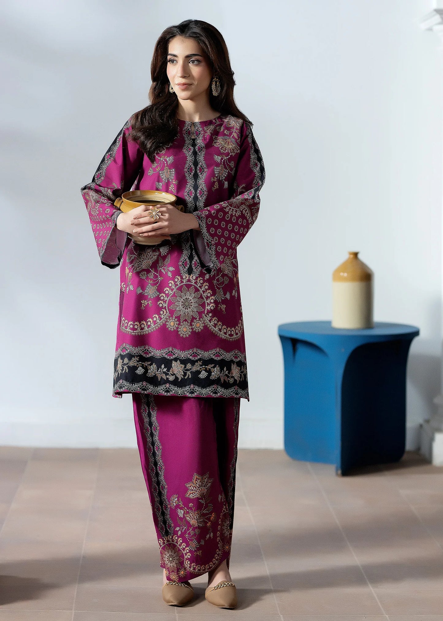 Purplish | 2 PC Printed Co-ord