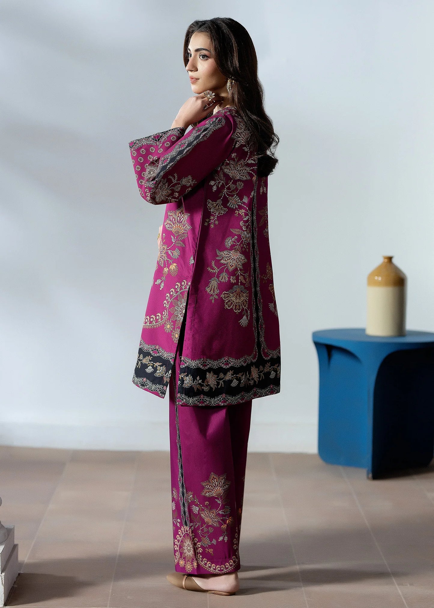 Purplish | 2 PC Printed Co-ord