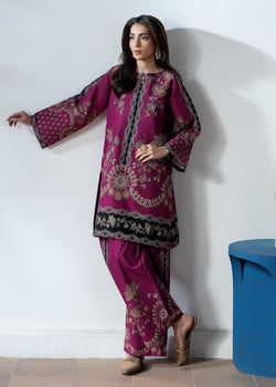 Purplish | 2 PC Printed Co-ord