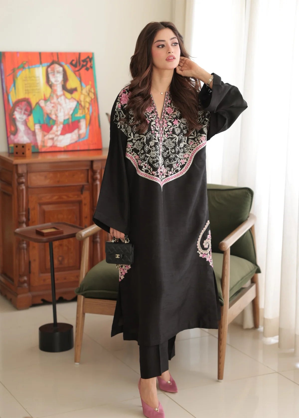 Charm Black | Premium Lawn 3PC