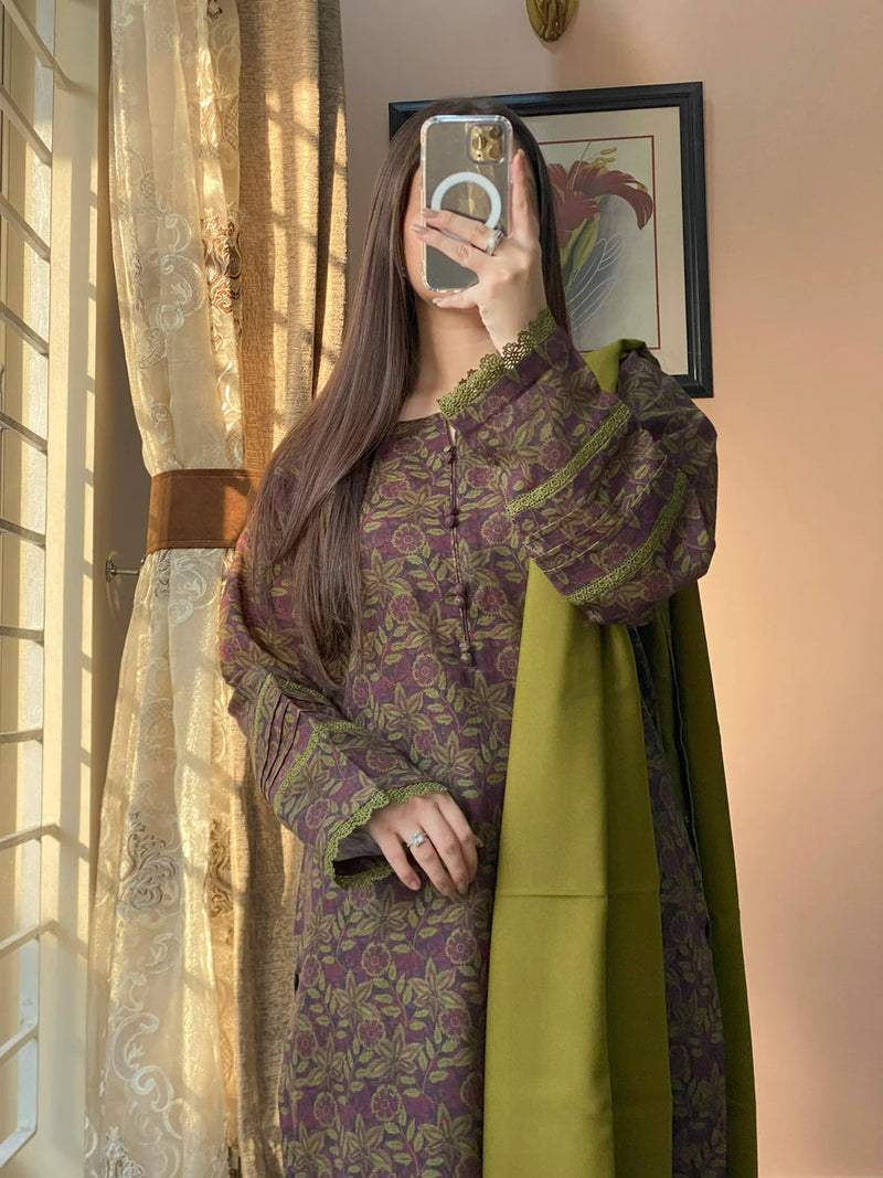Olive Vibe – Printed (READY TO WEAR)