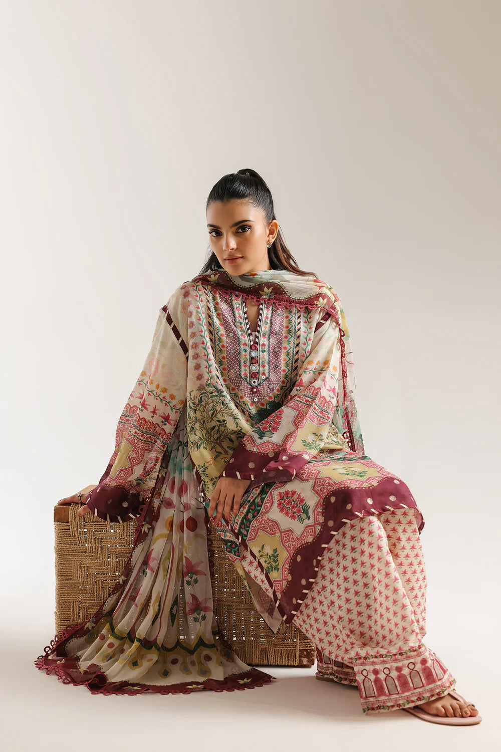Vanila Ice | Printed Lawn 3PC