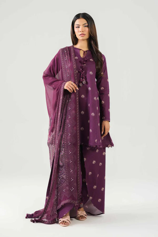 Deep Purple | Printed Lawn 3PC