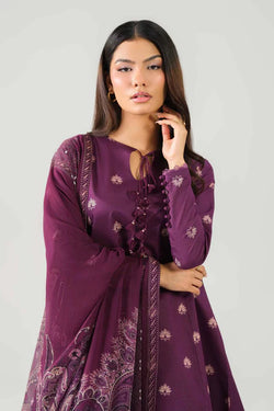 Deep Purple | Printed Lawn 3PC