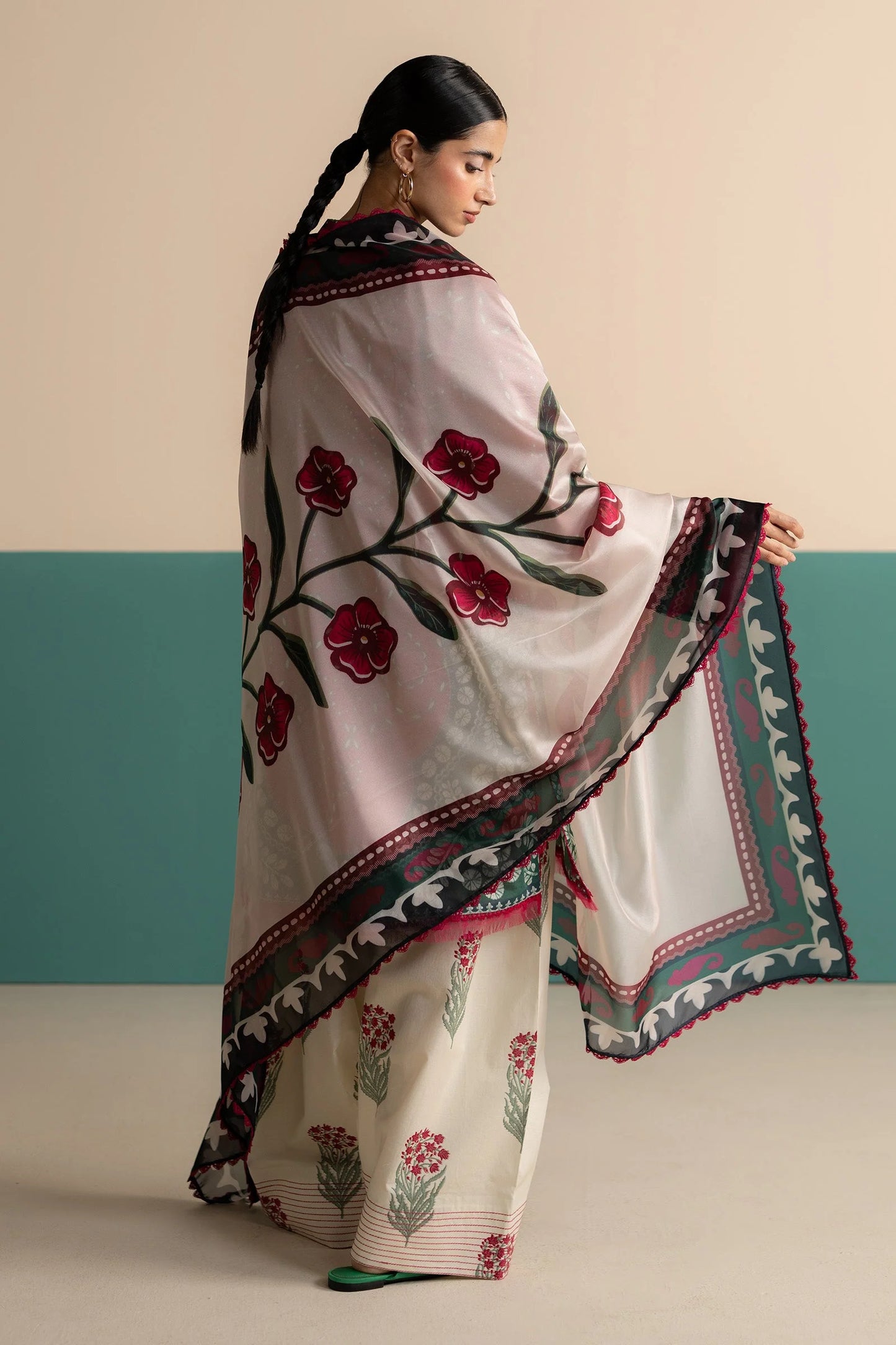 Red Green | Printed Lawn 3PC
