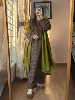 Olive Vibe – Printed (READY TO WEAR)
