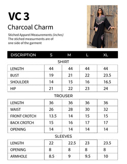 Charm Black | Premium Lawn 2PC