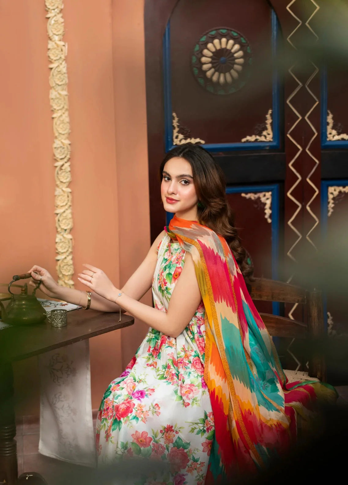 Vibe in Bloom – Printed Premium Lawn (STITCHED)