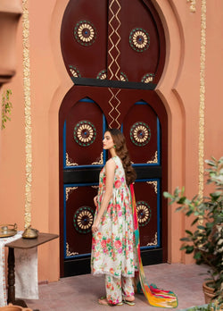 Vibe in Bloom – Printed Premium Lawn (STITCHED)