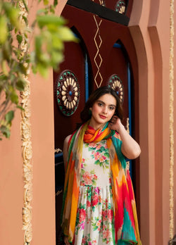 Vibe in Bloom – Printed Premium Lawn (STITCHED)