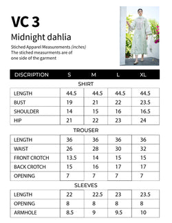 Midnight Dahlia |  Premium Lawn 3PC