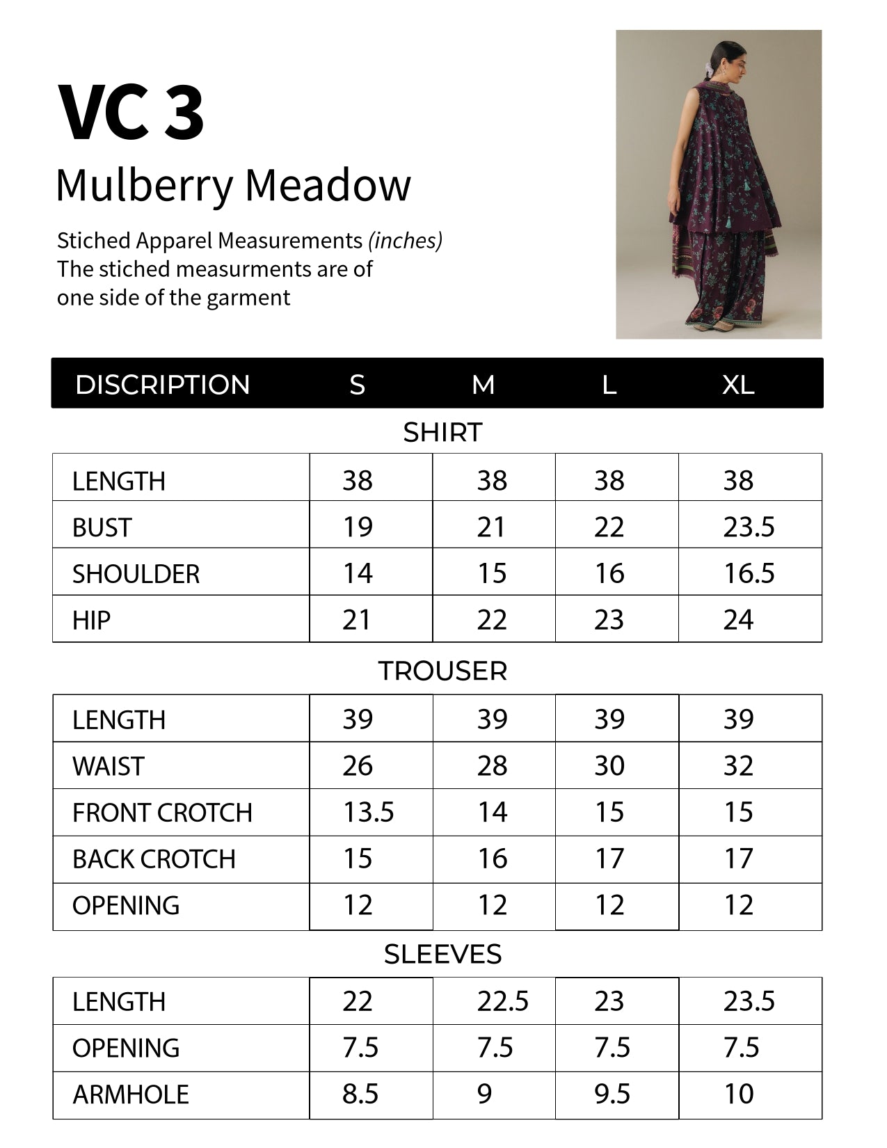 Mulberry Meadow | Premium Lawn 3PC