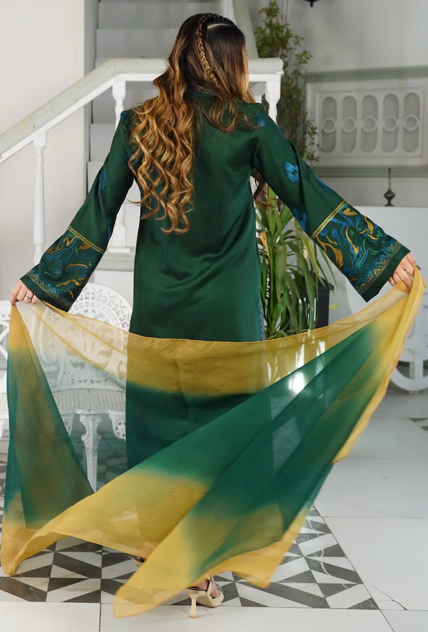 Noor e Shaam - Embroidered Lawn 3PC
