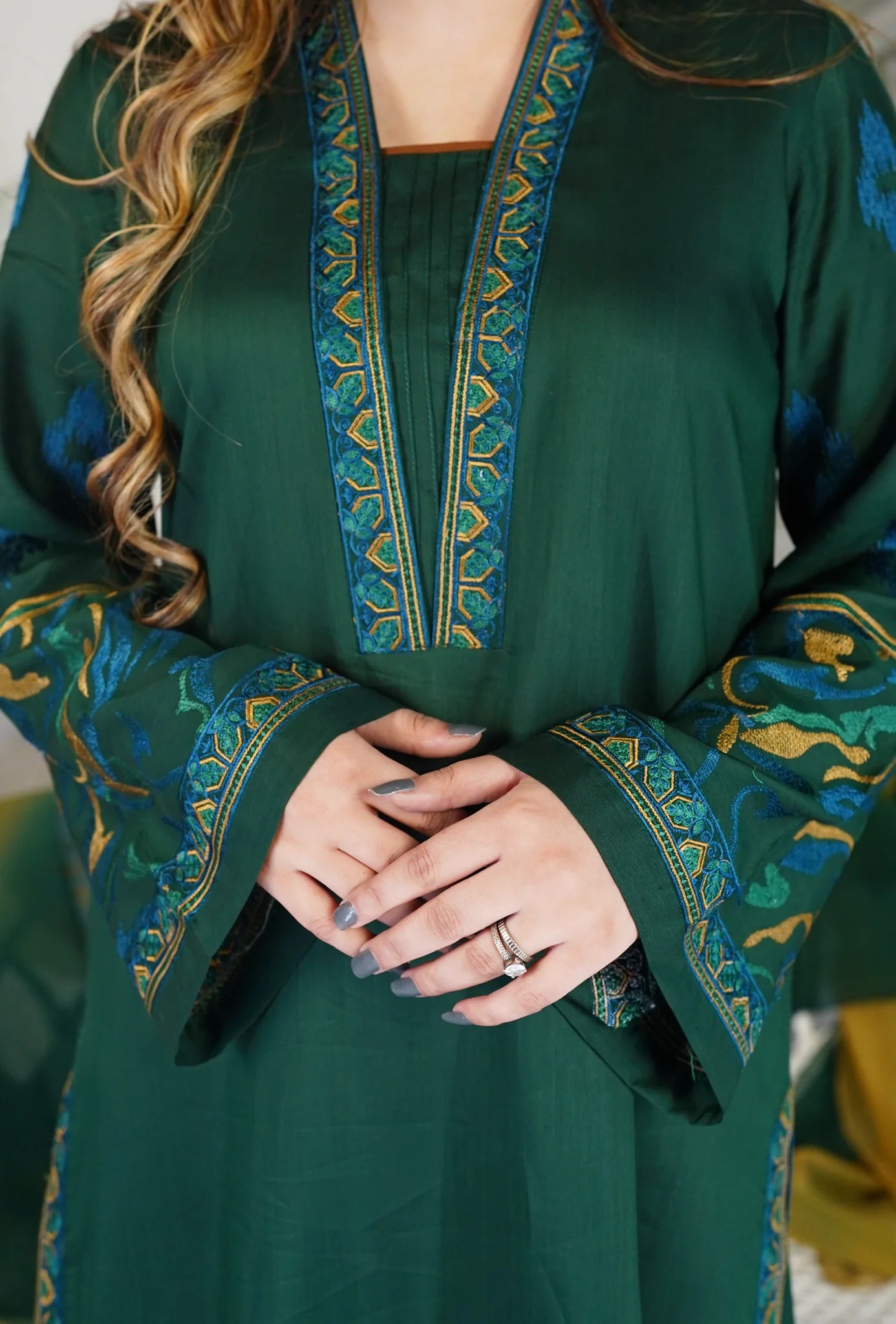 Noor e Shaam - Embroidered Lawn 3PC