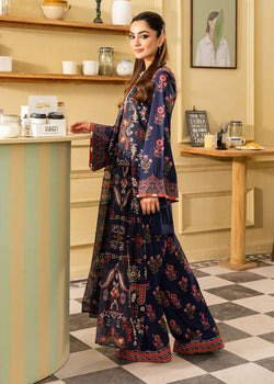Dark Blue | Printed Lawn