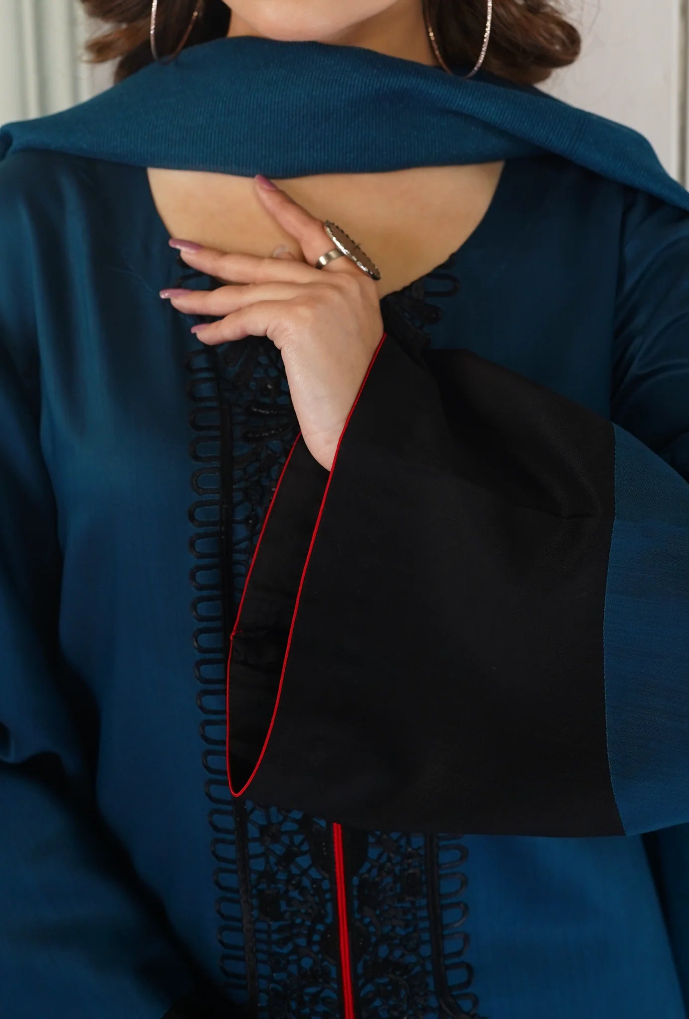 Shehr e Aftab - Embroidered Suit - 3PC