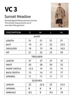 Sunset Meadow | Premium Lawn 3PC