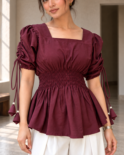Winelette Ruffle Top