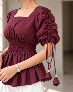 Winelette Ruffle Top