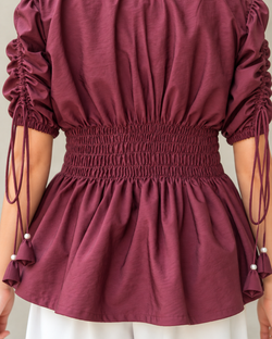 Winelette Ruffle Top