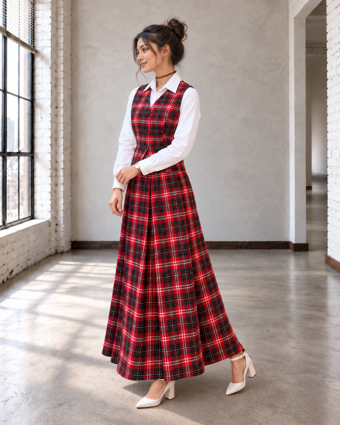 Scarlet Vest-Skirt